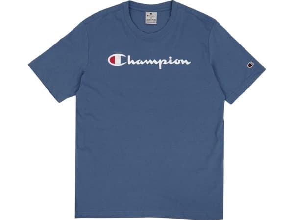 Champion SS Tee herre T-skjorte blå 220256 BS099 M
