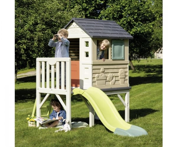 Smoby 810802, Frittstående lekehus, 2 år, 1 dører, Sklie, Flerfarget