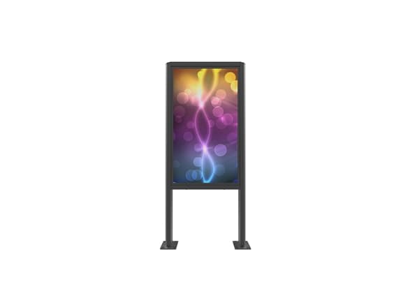 Laikiklis EDBAK | Floor stand | POK101 | 55 " | Maximum weight (capacity) 80 kg | Juodas