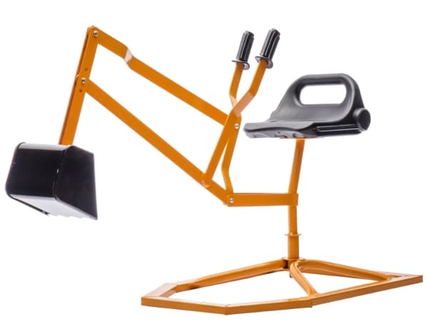 MegaLeg Metallgrävmaskin HQ2 för barn och sandlåda, Gul