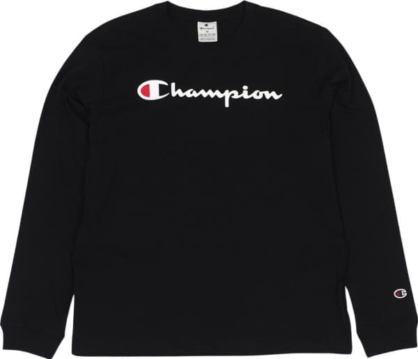 Champion Langermet T-skjorte for menn svart 220257 KK001 M