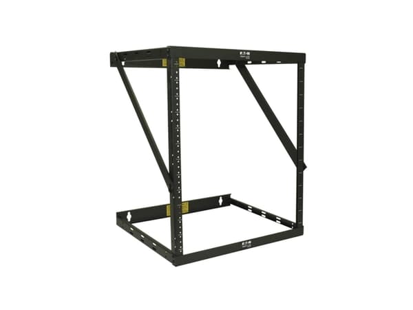 Eaton Tripp Lite Series 12U Wall Mount Open Frame Rack Cabinet Wallmount Heavy Duty - Rack åpen ramme - 2-stangs - veggmonterbar - svart - 12U - 19"