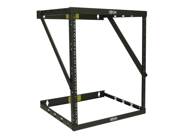 Eaton Tripp Lite Series 12U Wall Mount Open Frame Rack Cabinet Wallmount Heavy Duty - Rack åpen ramme - 2-stangs - veggmonterbar - svart - 12U - 19"