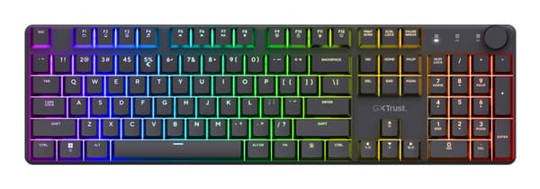 Trust GXT 868 TORIX tangentbord Spela RF Trådlös QWERTZ tyska Svart