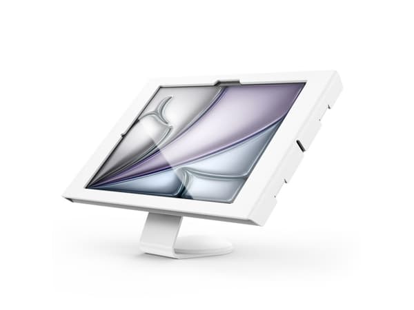 Compulocks iPad Air M2 & M3 13", Apex Enclosure Core Stand - White - Monteringssett - synlige foran/bak kamera og sensorer - for nettbrett - låsbar -
