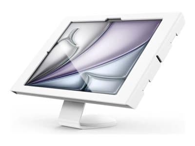 Compulocks iPad Air M2 & M3 13", Apex Enclosure Core Stand - White - Monteringssett - synlige foran/bak kamera og sensorer - for nettbrett - låsbar -