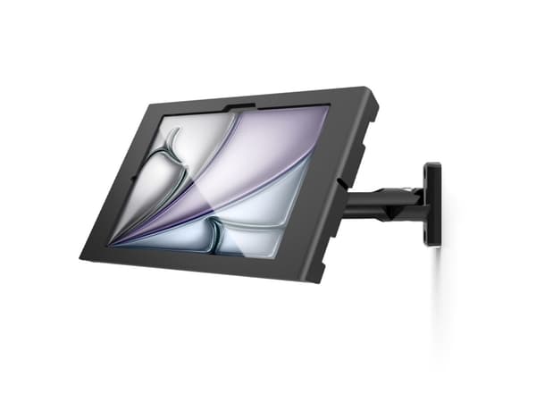 Compulocks iPad Air M2 & M3 11", Apex Enclosure Swing Wall Mount - Black - Monteringssett (svingarm, hus) - synlige foran/bak kamera og sensorer - fo