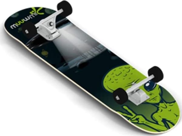 Muuwmi Skateboard skrituļdēlis ABEC 5 Alien AU 539