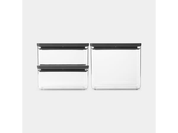 Brabantia Tasty+, Burk, Rektangulär, 6,5 l, Grå, Transparent, Plast, 220 mm