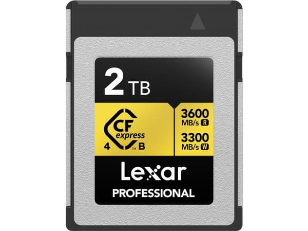 Lexar LCXEXP4002T- RNENG, 2 TB, CFexpress Type B, 3600 MB/s, 3300 MB/s, Fallsikker, Vibrasjon sikker, Støvtett, Sjokkresistent, Flerfarget