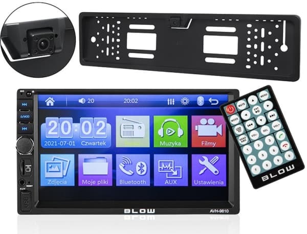 Radio Blow 78-327# Radio bluetec bc9000 2din 7"+bvs-547