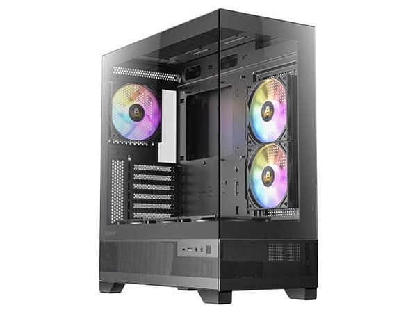 Antec CX700 ARGB, Midi Tower, PC, Svart, ATX, ITX, micro ATX, Glas, Stål, 16 cm