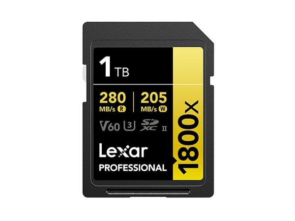 Lexar Professional 1800x, 1 TB, SDXC, Klasse 10, UHS-II, 280 MB/s, 205 MB/s