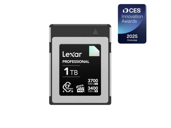 Lexar LCXEXDM001T-RNENG, 1 TB, CFexpress Type B, 3770 MB/s, 3400 MB/s, Støvtett, Sjokkresistent, Temperatursikker, Vibrasjon sikker, Flerfarget