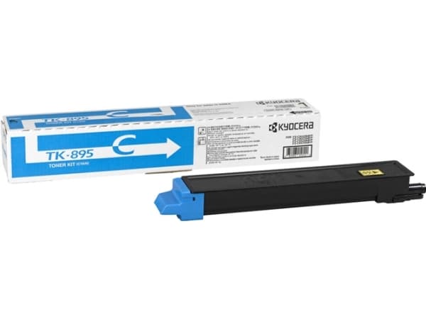 KYOCERA TK-895C, 6000 sider, Cyan, 1 stykker