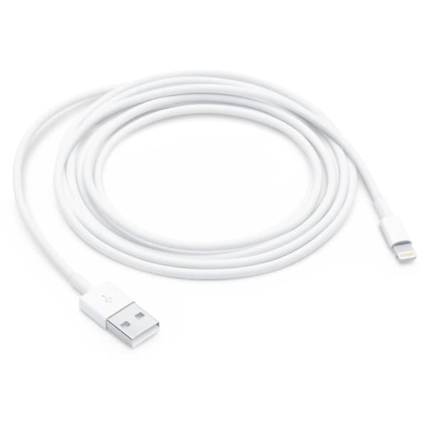 Apple Lightning till USB  Kabel 2m Vit