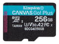 Miniatyrbilde 1 av 5: Kingston Technology Canvas Go! Plus, 256 GB, MicroSD, Klasse 10, UHS-I, 200 MB/s, 160 MB/s