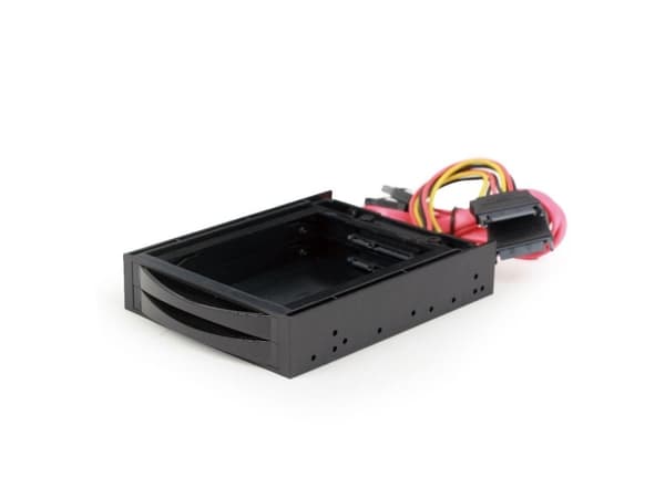Gembird MR3-2SATA2.5-01, Universal, Monteringsram, ABS synthetics, Plast, Svart, 2.5", 8,89 cm (3.5")