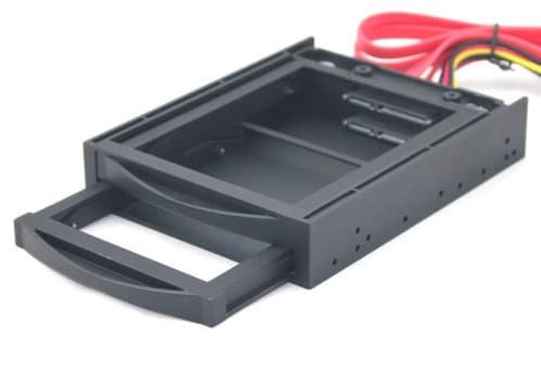 Gembird MR3-2SATA2.5-01, Universal, Monteringsram, ABS synthetics, Plast, Svart, 2.5", 8,89 cm (3.5")