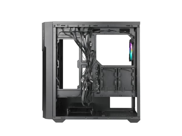 AZZA Torrent - - genomskinlig sidopanel (härdat glas) - ingen strömförsörjning - USB/ljud
