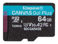 Miniatyrbilde 1 av 5: Kingston Technology Canvas Go! Plus, 64 GB, MicroSD, Klasse 10, UHS-I, 200 MB/s, Class 3 (U3)