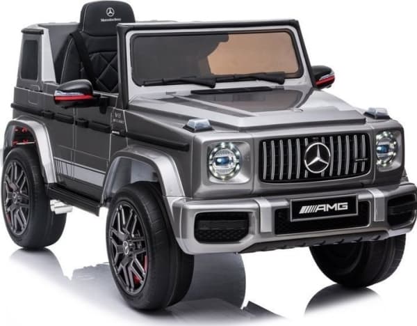Mercedes G63 AMG Batteribil Silverlackerad BBH-002