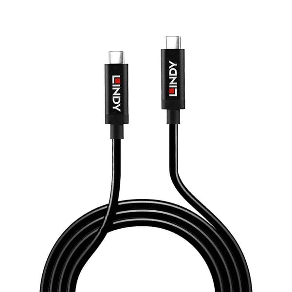 Lindy 43308 USB-kablar USB 3.2 Gen 2 (3.1 Gen 2) 5 m USB C Svart