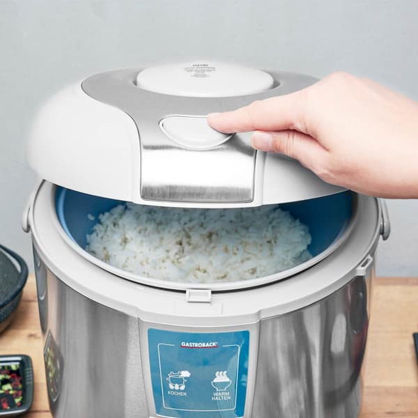 Gastroback Design Pro riskokare 5 l 700 W Silver, Vit