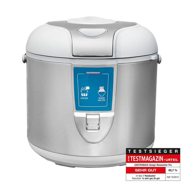 Gastroback Design Pro riskokare 5 l 700 W Silver, Vit