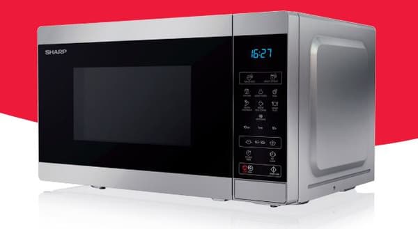 Sharp YC-MS02E-S mikrovågsugn Silver Enbart mikrovågsugn Bänkdiskmaskin 20 l 800 W