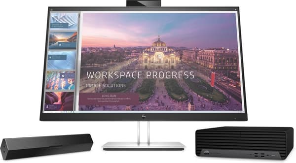 HP E-Series E24d G4 platta pc-skärmar 60,5 cm (23.8") 1920 x 1080 pixlar Full HD Svart