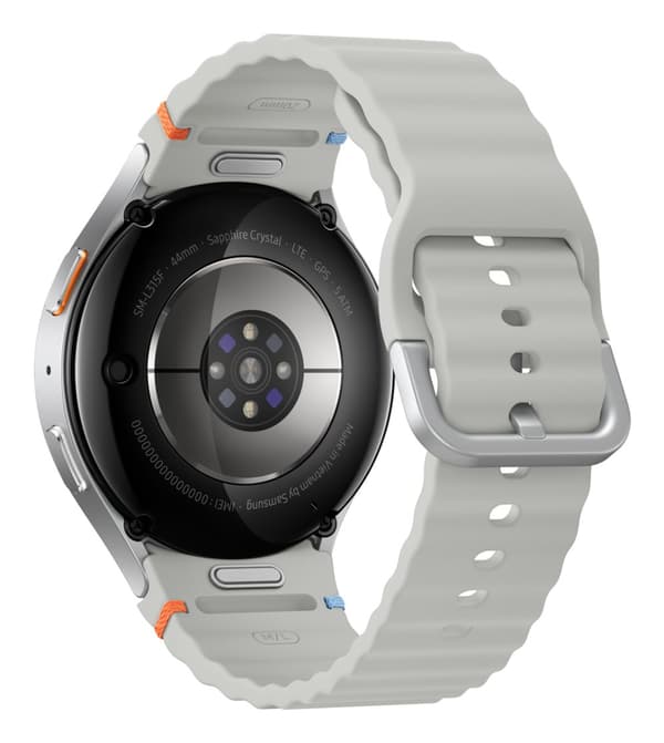 Samsung Galaxy Watch7 3,81 cm (1.5") AMOLED 44 mm Digital 480 x 480 pixlar Pekskärm 4G Silver Wi-Fi GPS