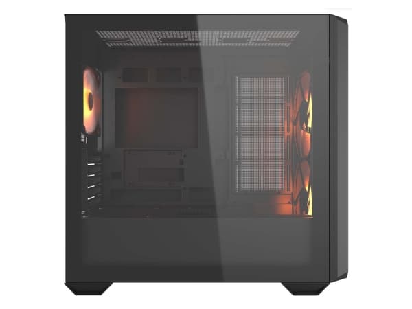 COUGAR Gaming MX600 MINI RGB, Mini Tower, PC, Svart, micro ATX, Mini-ITX, Spela, Multi
