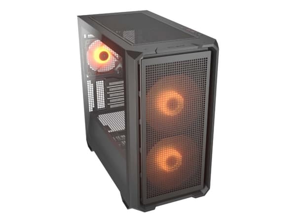 COUGAR Gaming MX600 MINI RGB, Mini Tower, PC, Svart, micro ATX, Mini-ITX, Spela, Multi