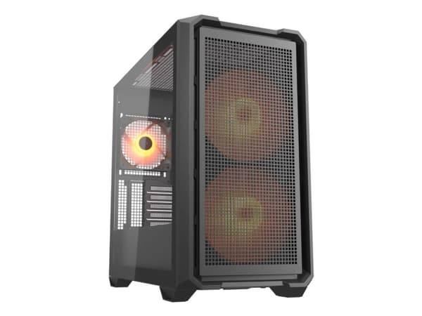 COUGAR Gaming MX600 MINI RGB, Mini Tower, PC, Svart, micro ATX, Mini-ITX, Spela, Multi