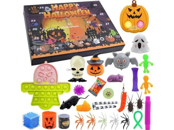 LeanToys Halloween adventtikalenteri Pop It Fidget Lelut Kurpitsaa