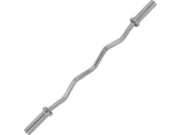 Tunturi 14TUSCL260, OL-vektstang, Curlstang, Stål, Kromfarget, Kromfarget, 1200 mm