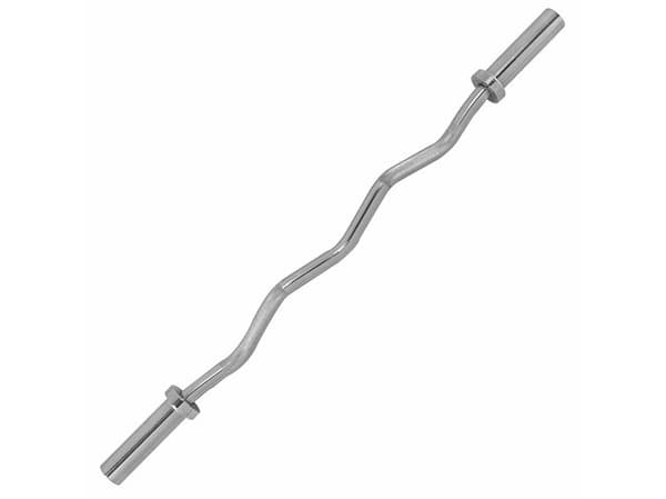 Tunturi 14TUSCL260, OL-vektstang, Curlstang, Stål, Kromfarget, Kromfarget, 1200 mm