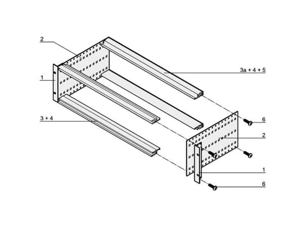 nVent SCHROFF 24563133 Komponentholder 19 Flerfarvet 1 stk