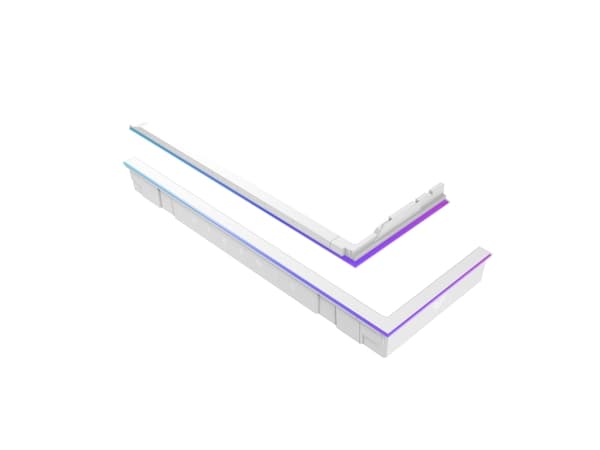 ASUS TUF GAMING GT502 Horizon ARGB Lighting Kit White, RGB-lys ekstrautstyr sett, Hvit, Flerfarget, 20000 timer, 3 pin ARGB, 5 V
