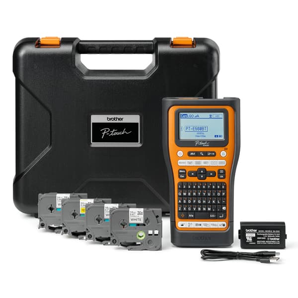 Brother PT-E560BTSP etikettskrivare Termal transfer 180 x 180 DPI 30 mm/sek Kabel & Trådlös HSE/TZe Bluetooth QWERTZ