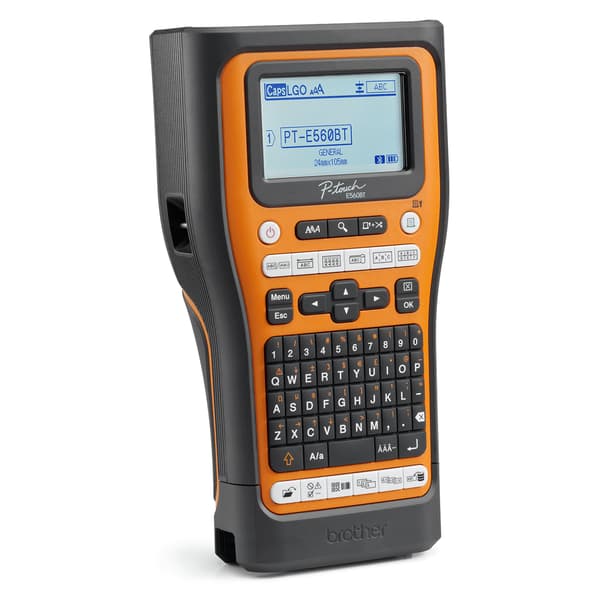 Brother PT-E560BTSP etikettskrivare Termal transfer 180 x 180 DPI 30 mm/sek Kabel & Trådlös HSE/TZe Bluetooth QWERTZ