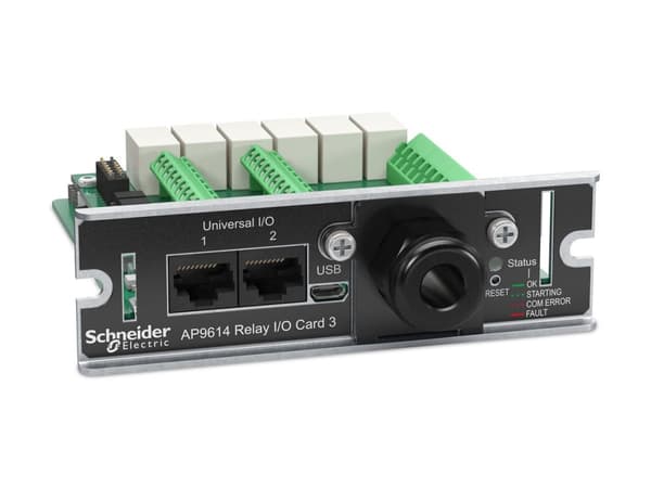 APC Network Management Card - Adapter för administration på distans - SmartSlot - 10/100 Ethernet x 2 + torr kontakt