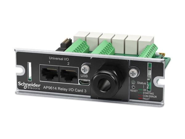 APC Network Management Card - Adapter för administration på distans - SmartSlot - 10/100 Ethernet x 2 + torr kontakt