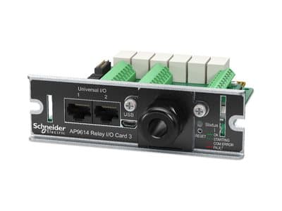 APC Network Management Card - Adapter för administration på distans - SmartSlot - 10/100 Ethernet x 2 + torr kontakt
