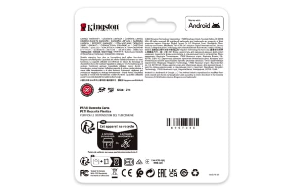 Kingston Technology Canvas Go! Plus, 1 TB, MicroSD, Klasse 10, UHS-I, 200 MB/s, 160 MB/s