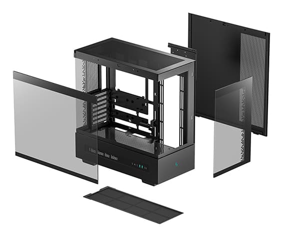 DeepCool CH690, Tower, PC, Sort, ATX, micro ATX, Mini-ITX, 18,2 cm, 45 cm, 45 cm