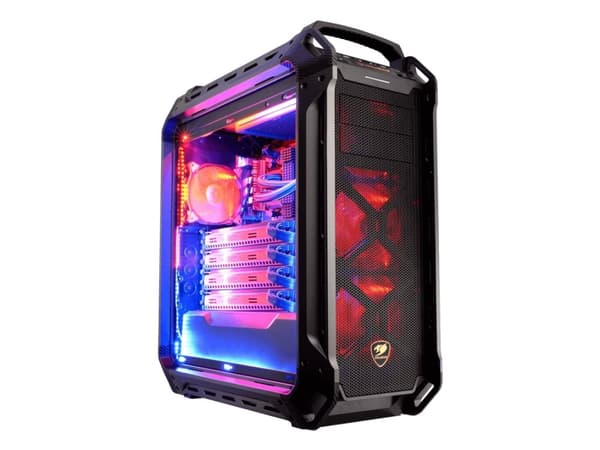 COUGAR Gaming Panzer Max, Full Tower, PC, Svart, ATX, CEB, EATX, micro ATX, Mini-ITX, Spela, 17 cm