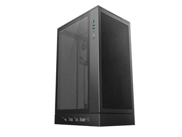 DeepCool CH270 Digital, Mini Tower, PC, Sort, micro ATX, Mini-ITX, Acrylonitrilbutadienstyren, SPCC, Hærdet glas, 17,4 cm