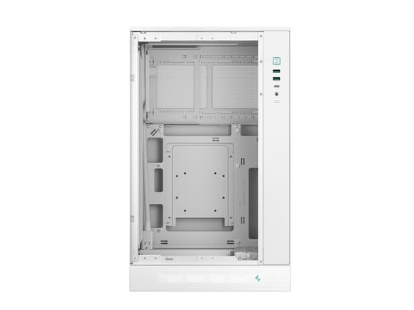 DeepCool CH270 Digital WH, Mini Tower, PC, Hvid, micro ATX, Mini-ITX, Acrylonitrilbutadienstyren, SPCC, Hærdet glas, 17,4 cm